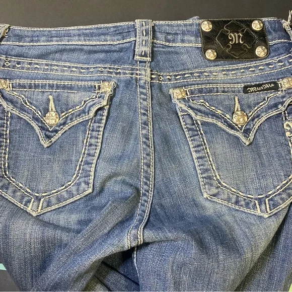 Miss Me Women's Classic Blue Boot Cut Jeans - Picture 9 of 13